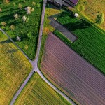 Nature Green Field Road Outdoor Path Aerial Farm